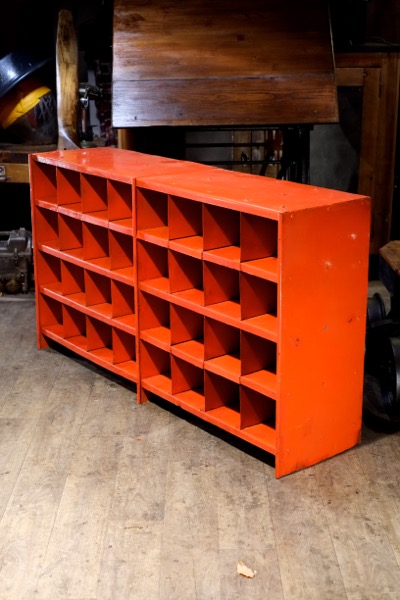 meuble industriel ancien casier usine rangement